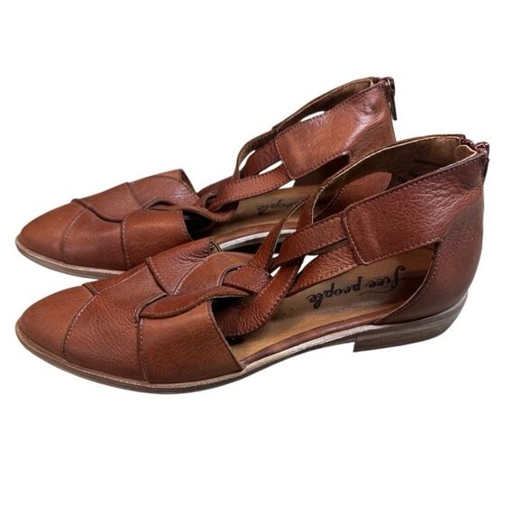 Free People Wanderlust Braided T-strap Pointed Toe Flat - Picture 3 of 13